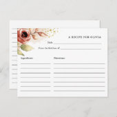 Boho Flowers, Vrijgezellenfeest aangepaste recept Briefkaart (Voorkant / Achterkant)