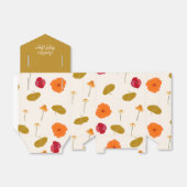 Boho Flowers Vrijgezellenfeest Favor Box Bedankdoosjes (Uitgevouwen)