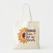 Boho Flowers Wildflowers Bijbelvers Tote Bag (Voorkant)