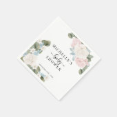 Boho Flowers Winter Baby shower Servet (Hoek)