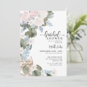 Boho Flowers Winter Waterverf Vrijgezellenfeest Kaart (Staand voorkant)