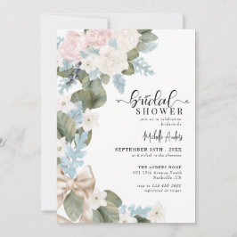 Boho Flowers Winter Waterverf Vrijgezellenfeest Kaart