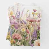 Boho Flowers Wrapping Paper (In situ)