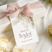 Boho Fluffy Pampas Gras Bruids Bruiloft Bedanken Cadeaulabel