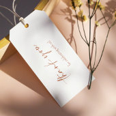 Boho Fluffy Pampas Gras Bruids Shower Bedankt Cadeaulabel