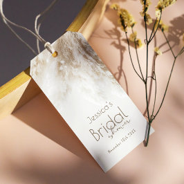 Boho Fluffy Pampas Gras Bruids Shower Bedankt Cadeaulabel