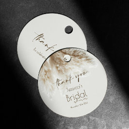 Boho Fluffy Pampas Grass Vrijgezellenfeest Bedankt Bedankjes Labels