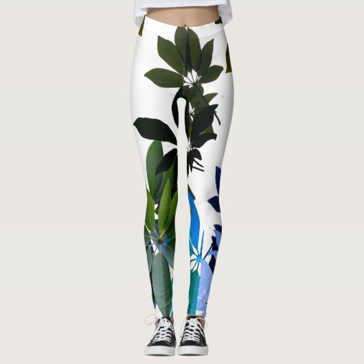 Boho Foliage Art Leggings (Voorkant)