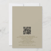 Boho Foliage en wijn Bohemian bruiloft Kaart (Achterkant)