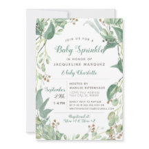 BOHO Foliage Eucalyptus Greenery Baby Sprinkle