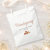 Boho Foliage Friendsgiving Moderne Thanksgiving Bedankzakje (Geknipt)
