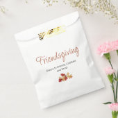 Boho Foliage Friendsgiving Moderne Thanksgiving Bedankzakje (Gezegeld)