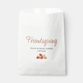 Boho Foliage Friendsgiving Moderne Thanksgiving Bedankzakje (Voorkant)