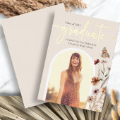 Boho Folie Afstuderen Aankondiging