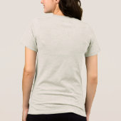 Boho Folk Art Bloem Tri-Blend Shirt (Achterkant)