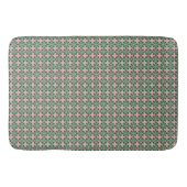 Boho Folk Art Eclectische Retro Kerstpatroon Badmat (Voorkant)