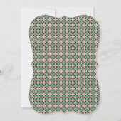 Boho Folk Art Eclectische Retro Kerstpatroon Kaart (Achterkant)