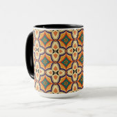 Boho Folk Art Schoudertas Mok (Voorkant links)