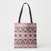 Boho Folk Art Schoudertas Tote Bag (Voorkant)