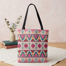 Boho Folk Art Schoudertas