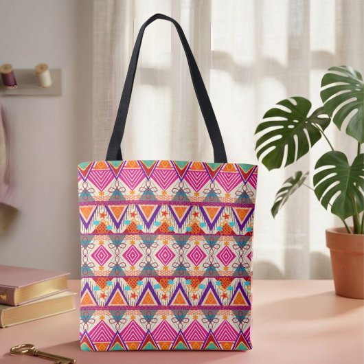Boho Folk Art Schoudertas Tote Bag