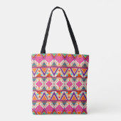 Boho Folk Art Schoudertas Tote Bag (Achterkant)