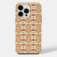 Boho Folk Art Teddybeer Naadloos Patroon
