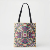 Boho Folk Art Tote Bag (Voorkant)