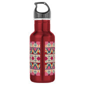 Boho Folk Art Waterfles (Achterkant)