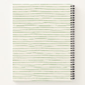 Boho Folk Floral Butterfly Personalized Name Notitieboek (Achterkant)