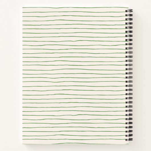 Boho Folk Floral Butterfly Personalized Name Notitieboek (Achterkant)