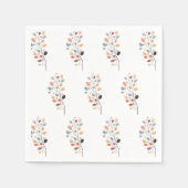 Boho Folk Herfst Autumn Leaf Thanksgiving Servet (Voorkant)