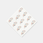 Boho Folk Herfst Autumn Leaf Thanksgiving Servet (Hoek)