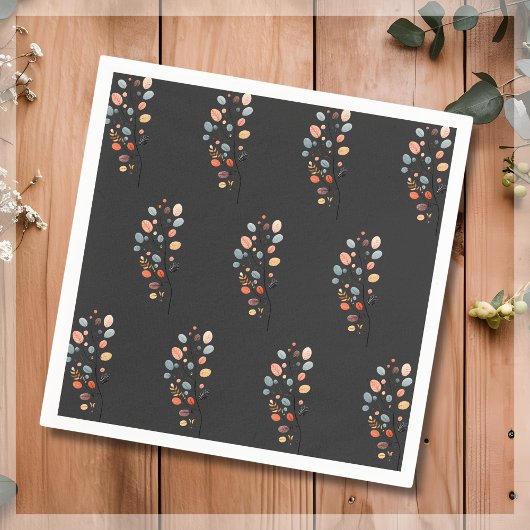 Boho Folk Herfst Autumn Leaf Thanksgiving Servet