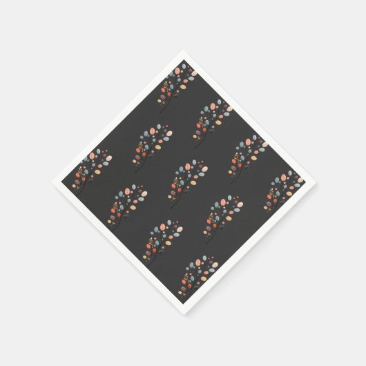 Boho Folk Herfst Autumn Leaf Thanksgiving Servet (Hoek)