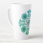 Boho Folk Latte Mok (Linkerhoek)