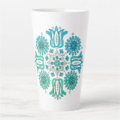 Boho Folk Latte Mok (Voorkant)