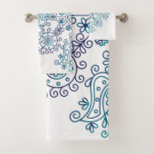 Boho Folk Patroon Bad Handdoek (Insitu)