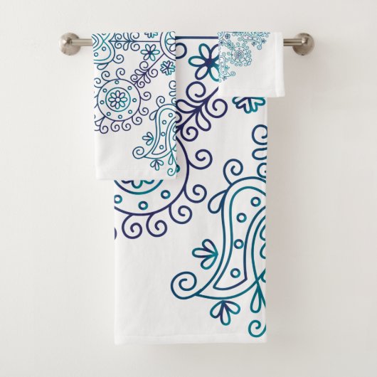 Boho Folk Patroon Bad Handdoek (Insitu)