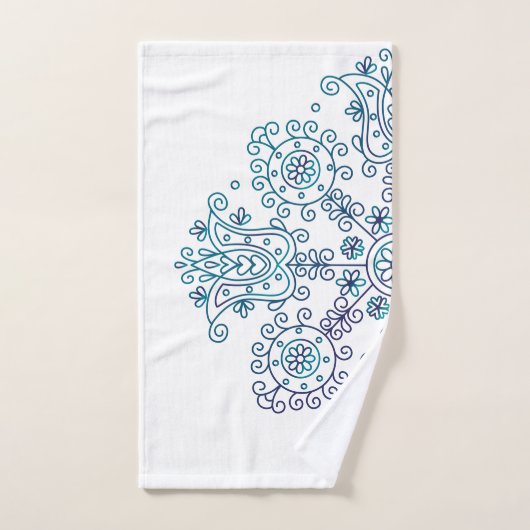 Boho Folk Patroon Bad Handdoek (Handdoek)