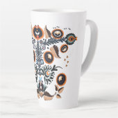 Boho Folk Patroon Latte Mok (Rechterhoek)