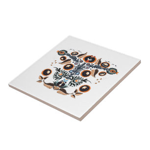 Boho Folk Patroon Tegeltje