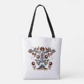 Boho Folk Patroon Tote Bag (Achterkant)