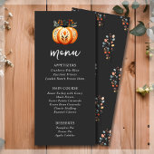 Boho Folk Pumpkin Thanksgiving Dinner Menu