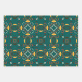 Boho Folklore Patronen in Aardrijke Kleuren Inpakpapier Vel (Voorkant 2)