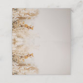 Boho Foral Fall Wedding Plaatskaartje (Buitenkant ongevouwen)