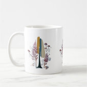 Boho Forest Abstract Brush Stroke Classic Mug Koffiemok (Links)