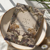 Boho Forest Antler Wedding Save The Date