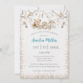 Boho Forest Dieren Baby Shower Uitnodiging (Voorkant)