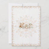 Boho Forest Dieren Baby Shower Uitnodiging (Achterkant)